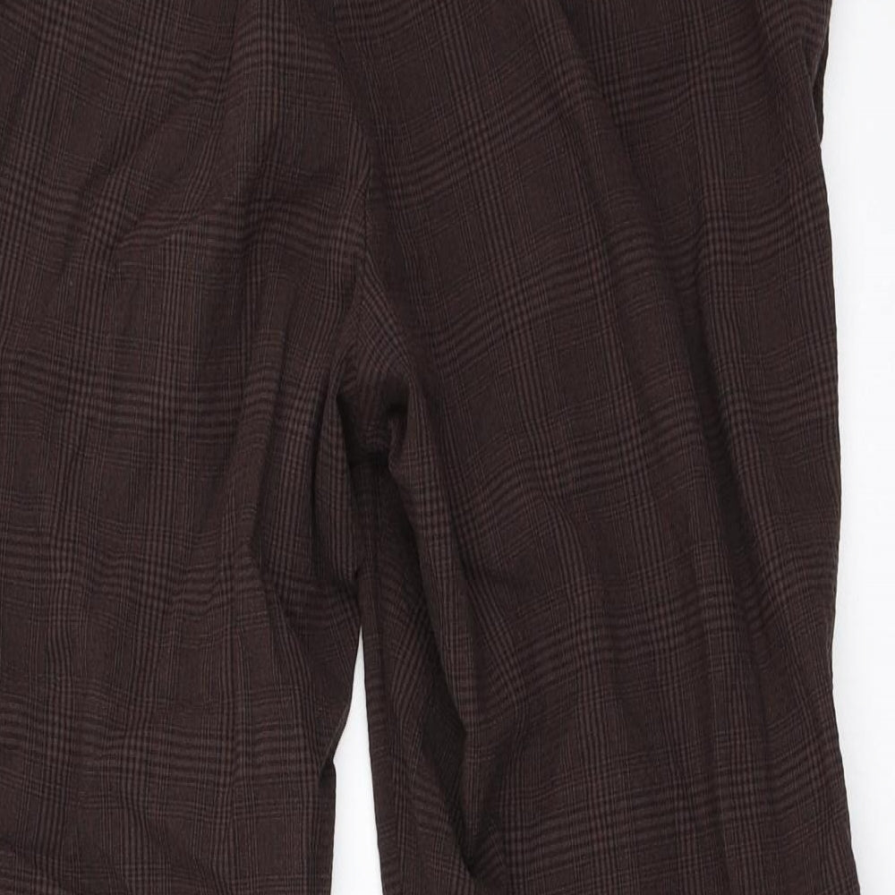 H&M Womens Brown Capri Trousers Size 44 L25.5 in
