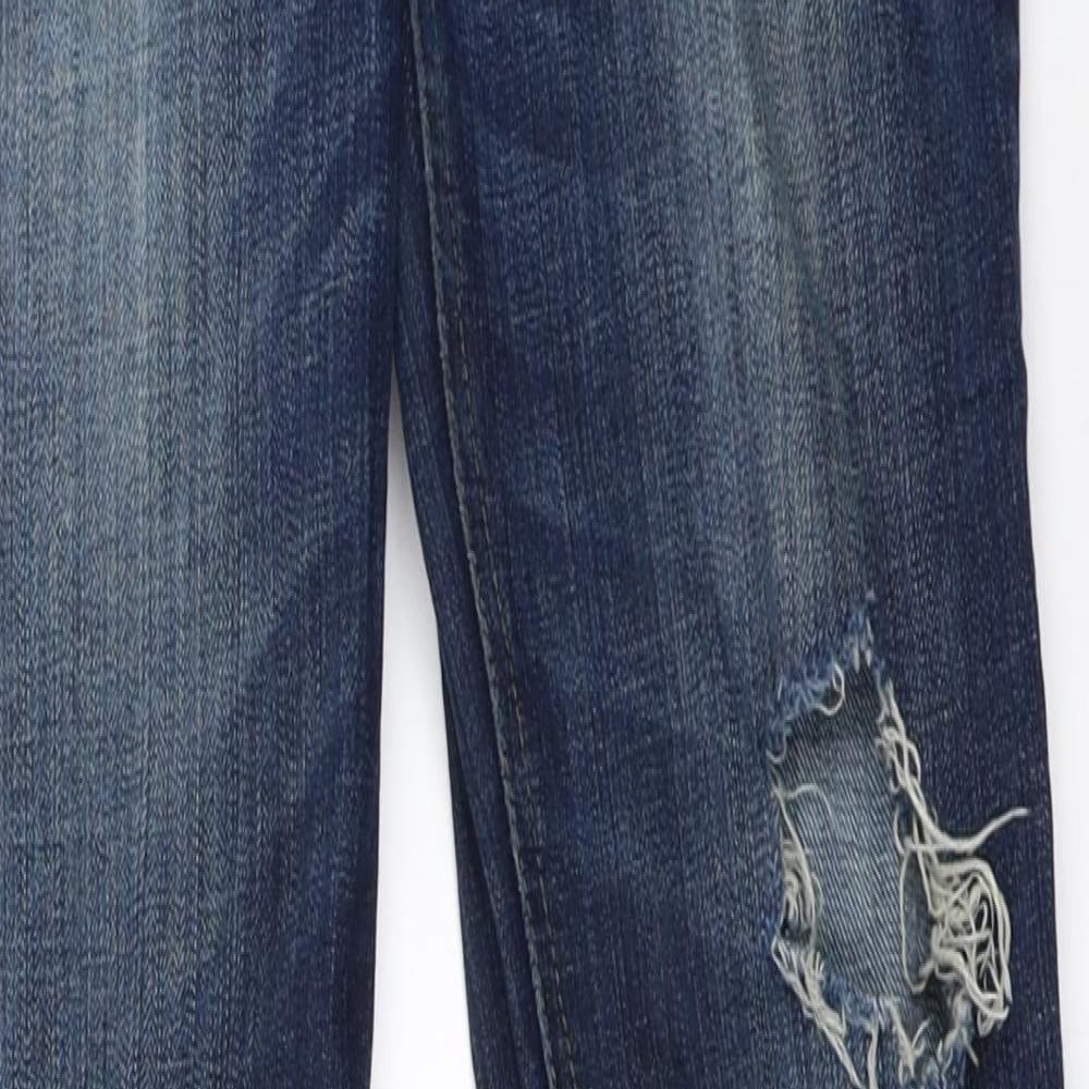 Hollister Womens Blue Denim Straight Jeans Size 26 in L33 in