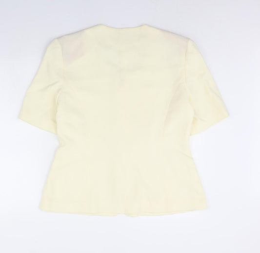 Avenue Womens Ivory Jacket Size 16 - Shoulder Pads