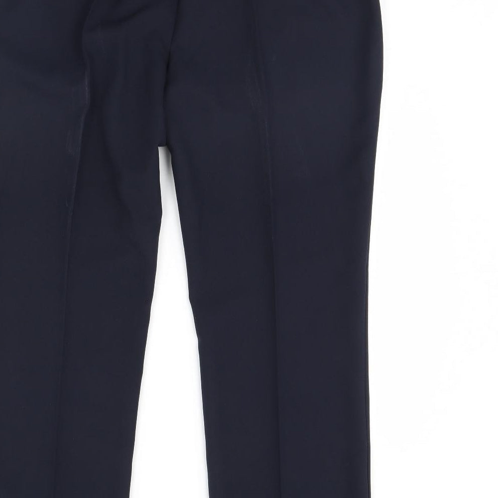 straight Leg Womens Blue Dress Pants Trousers Size 14 L30 in