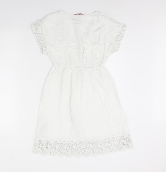Manta Ray Womens White Mini Size S