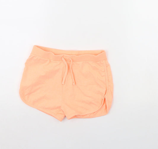 Miss evie Girls Orange Cut-Off Shorts Size 9 Years