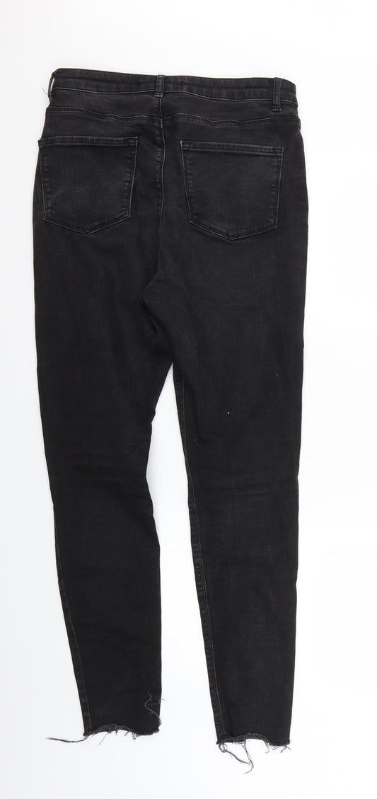 Very Womens Black Skinny Jeans Size 12 L28 in
