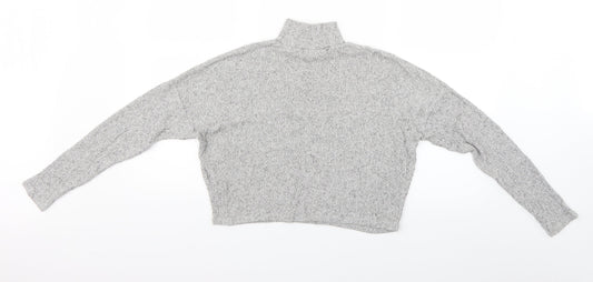 Topshop Womens Grey Basic Blouse Size 6