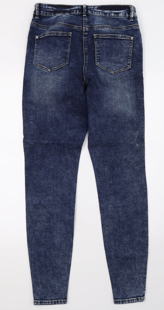 Denim Womens Blue Denim Skinny Jeans Size 10 L32 in