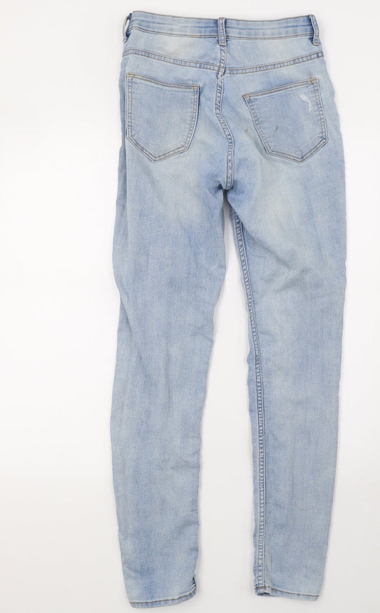 H&M Womens Blue Denim Skinny Jeans Size 6 L29 in