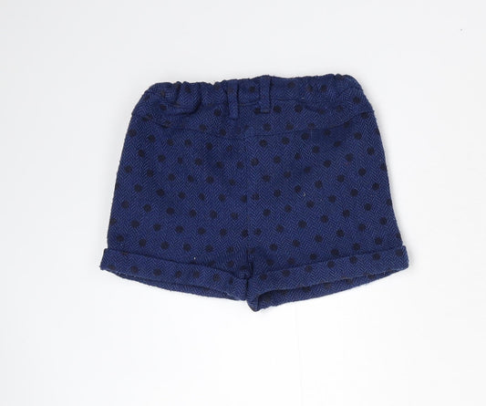 Young Dimension Boys Blue Polka Dot Utility Shorts Size 2-3 Years
