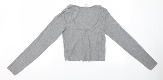 Topshop Womens Grey Pyjama Top Size 10 - Topshop Pyjama Top