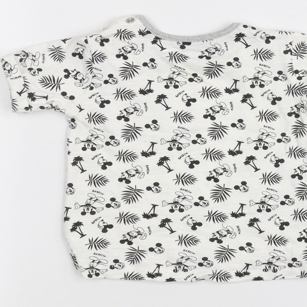 George Baby White Basic T-Shirt Size 6-9 Months