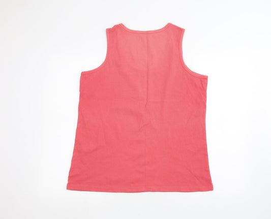 BM Womens Pink Basic Tank Size XL