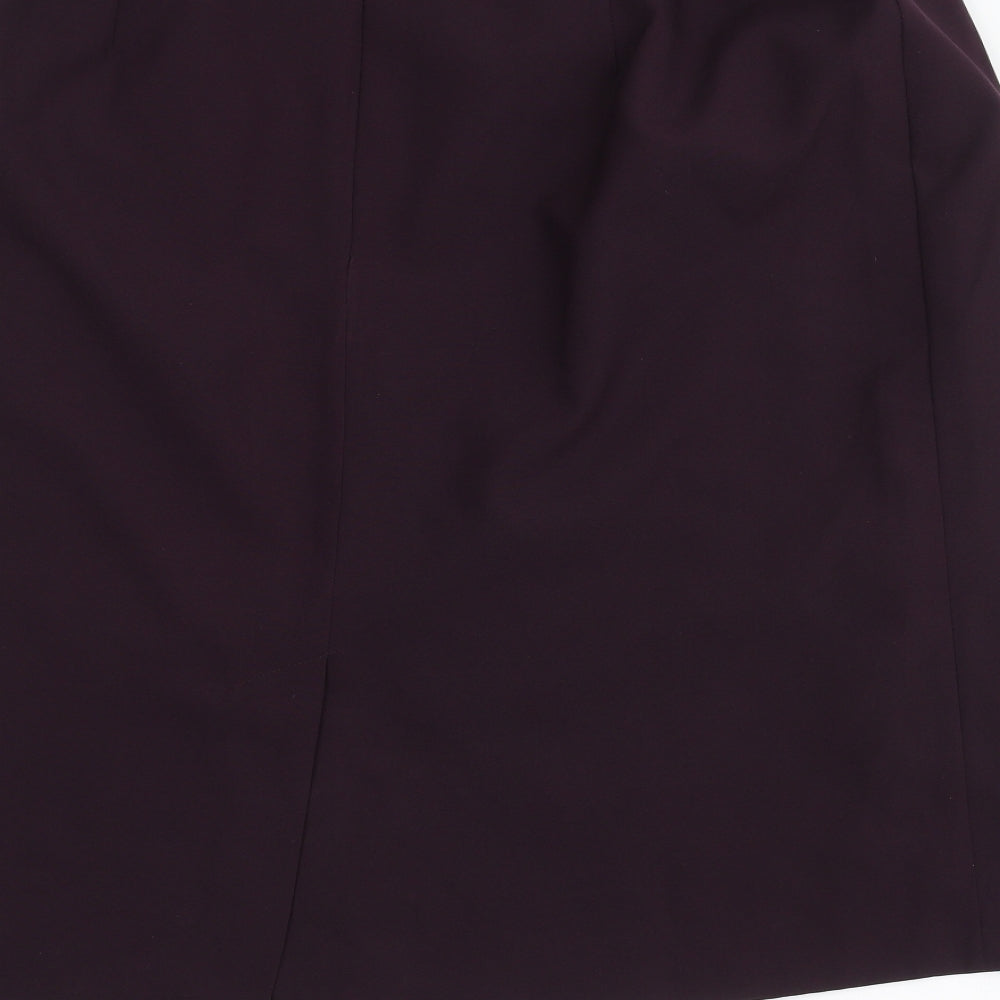 EWM Womens Purple A-Line Skirt Size 20
