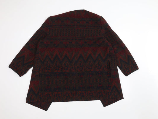 New Look Womens Brown Jacket Coatigan Size 14