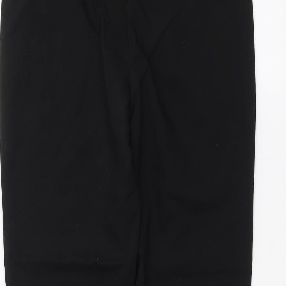 Papaya Womens Black Trousers Size 10 L25 in