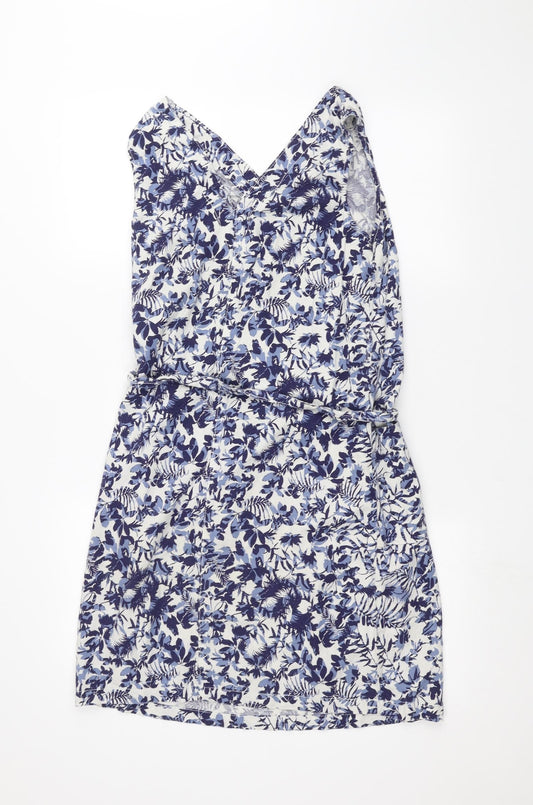 Papaya Womens White Floral A-Line Size 10