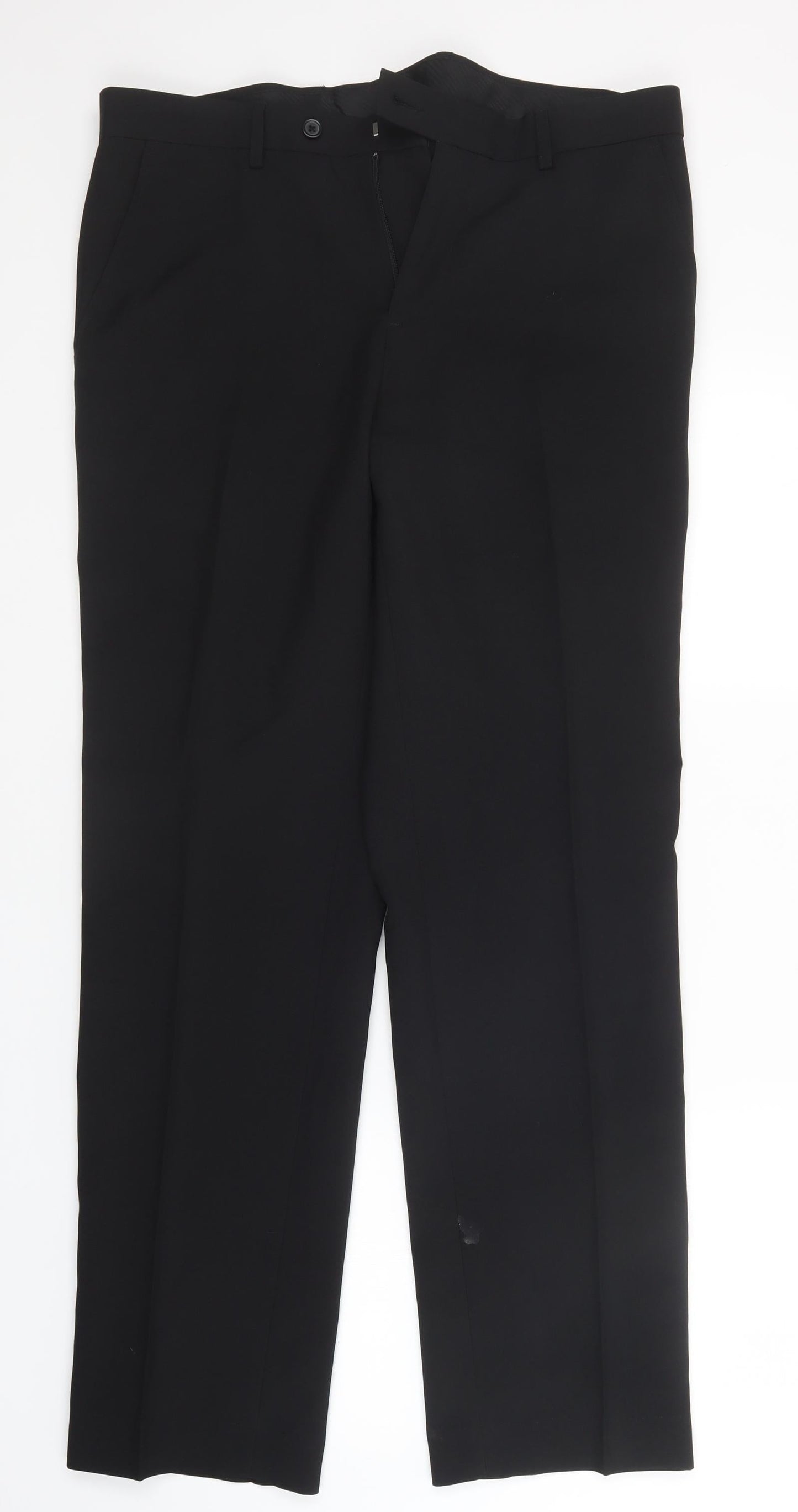 tailor & cutter Mens Black   Trousers  Size 34 in L31 in