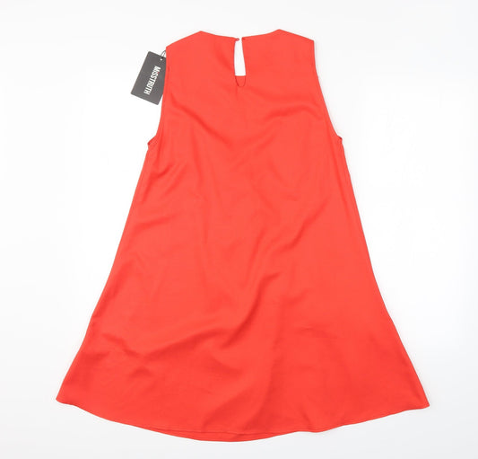 Misstruth Womens Red Batik A-Line Size 8