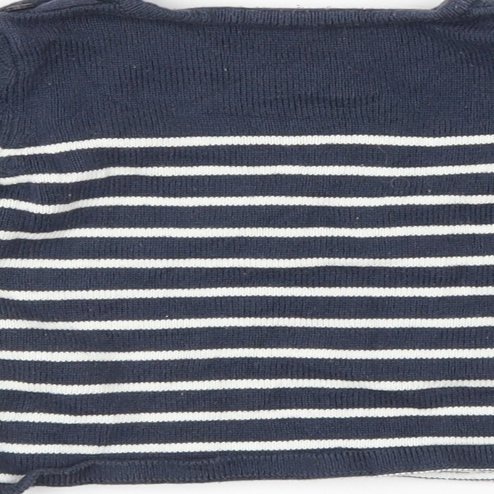 Brand and care label for Vertbaudet Baby Blue Spotted jumper, size 9-12, Months