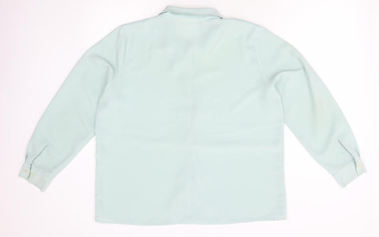 EWM Womens Green Basic Button-Up Size 18