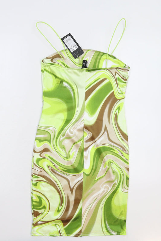 New Look Womens Green Bodycon Size 8