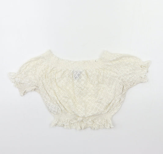 New Look Womens White Basic Size 12