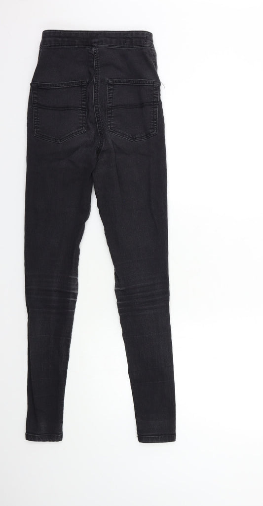 COLLUSION Womens Black Denim Skinny Jeans Size 25 in L34 in