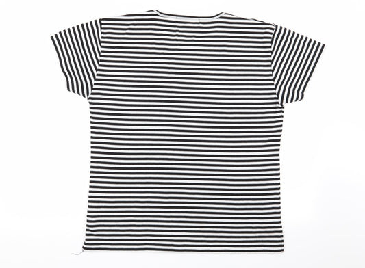donna lewis Womens Multicoloured Striped Basic T-Shirt Size XL