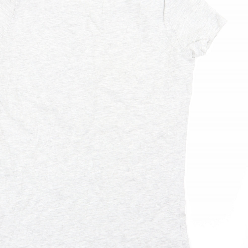 F&F Womens Grey Solid Top Pyjama Top Size 6