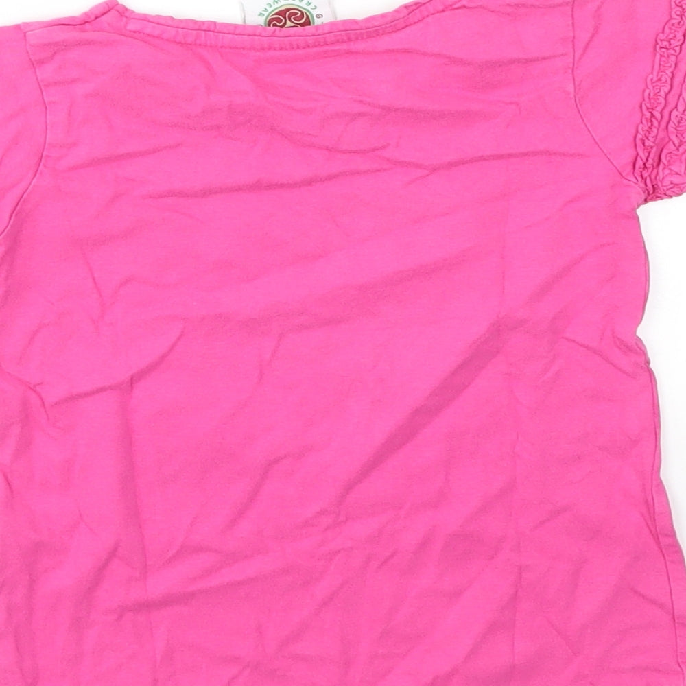 Traditional Craft Girls Pink Basic T-Shirt Size 5-6 Years