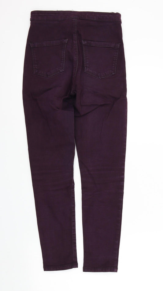 Topshop Womens Purple Skinny Jeans Size 28 L27 in