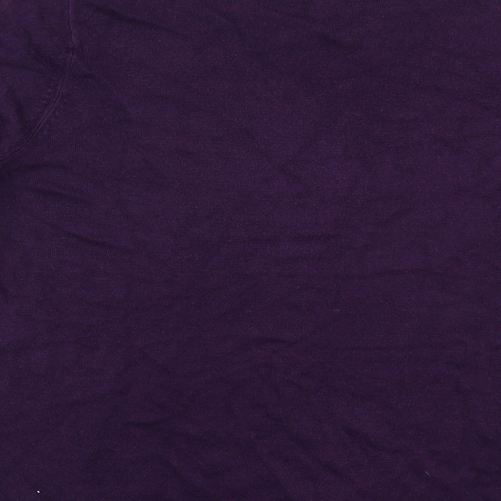 BHS Womens Purple Knit Pullover Jumper Size 10