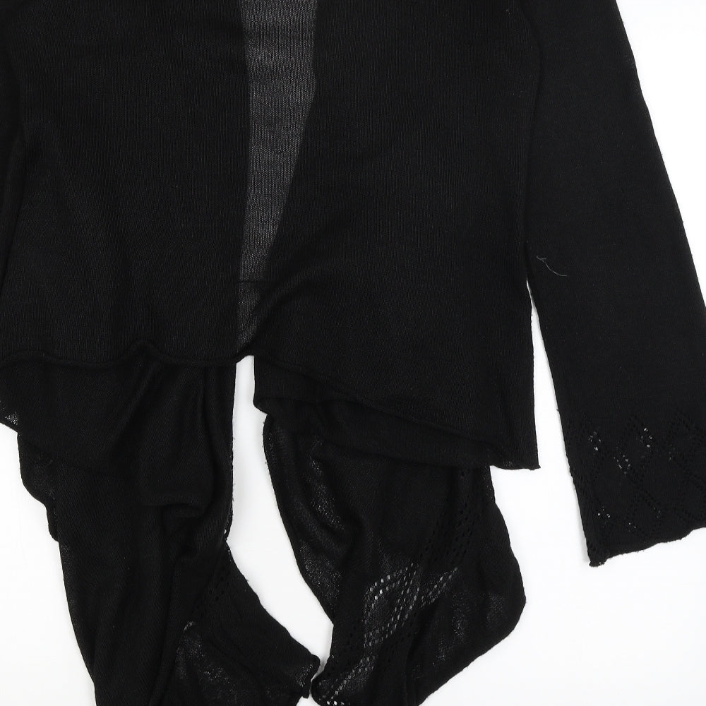 George Womens Black Wrap Jumper Size M
