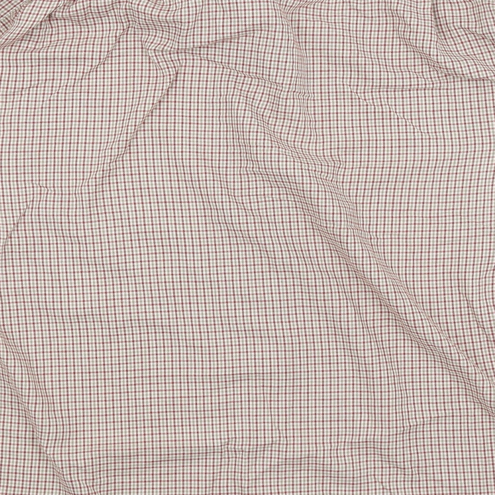 BHS Mens Red Check Button-Up Size 16