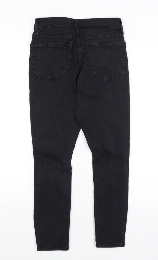 Topshop Womens Black Skinny Jeans Size 25 in L22.5 in