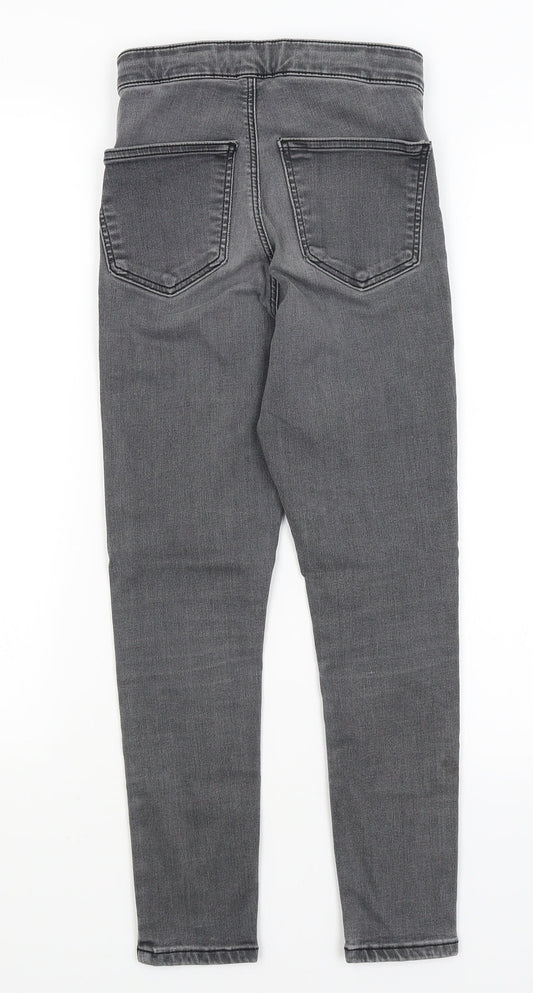 Topshop Womens Grey Skinny Jeans Size 25 in L23 in