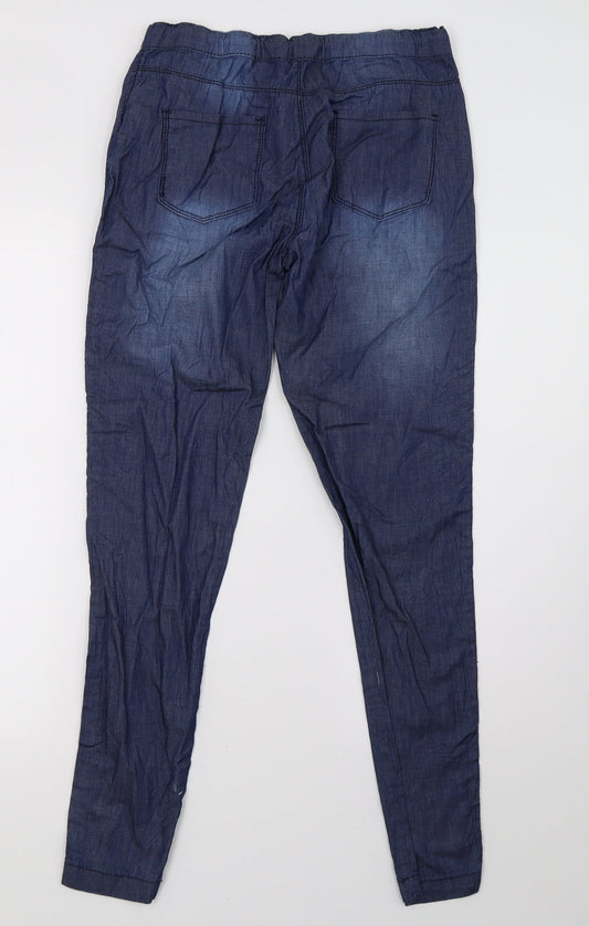 redtag Womens Blue Straight Jeans Size 8 L30 in