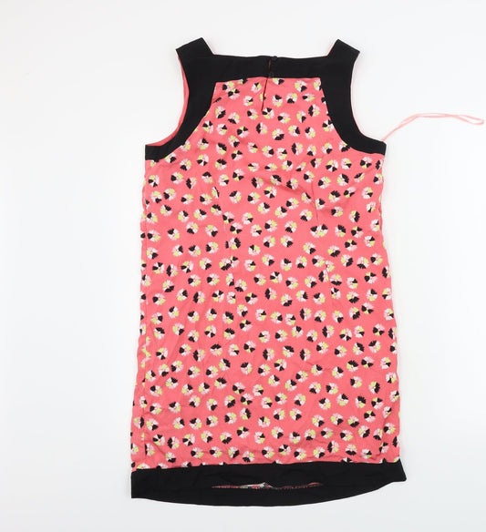 Red Herring Womens Pink Floral A-Line Size 10