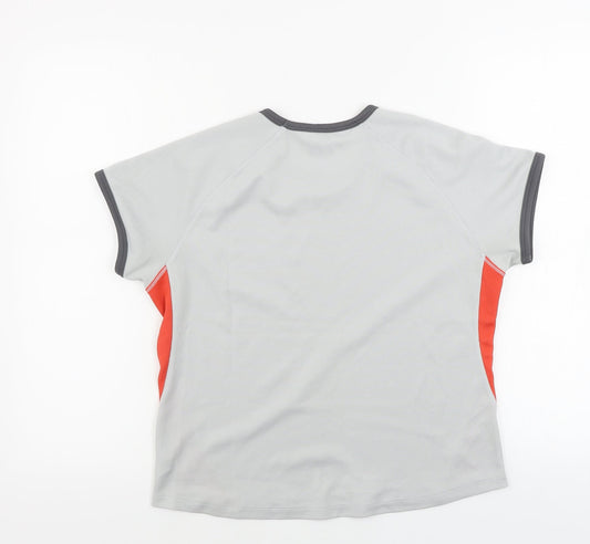 Marks and Spencer Womens Grey Basic T-Shirt Size 12