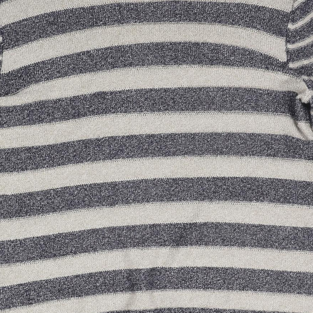 Gerry Weber Womens Blue Striped Pullover Jumper Size 14
