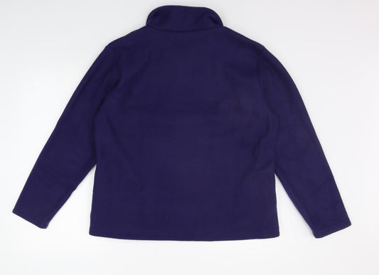 Anna De Lancay Womens Blue Jacket Coat Size M