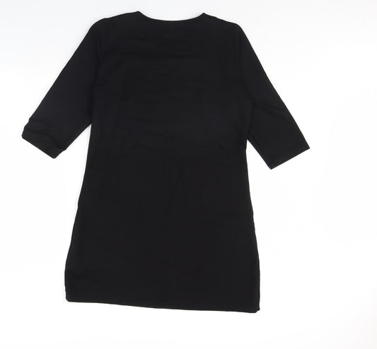 Preworn Womens Black Mini Size 12