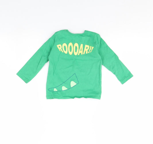 George Baby Green Pullover Jumper Size 12-18 Months - Crocodile