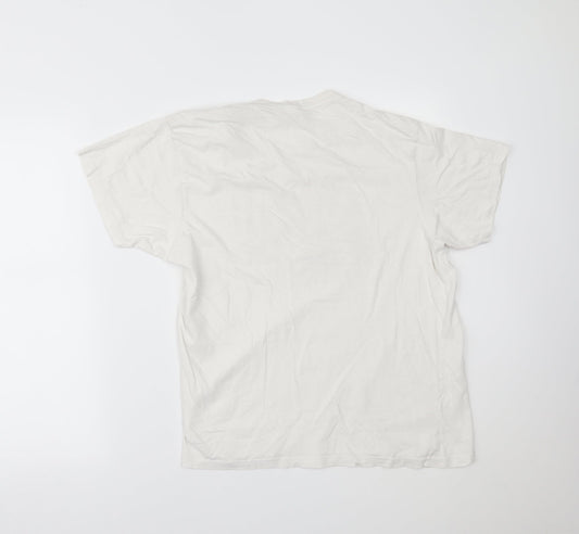 Joey Roo Mens White T-Shirt Size M