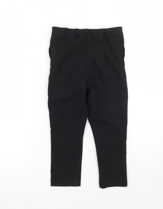 George Boys Black Capri Trousers Size 3-4 Years
