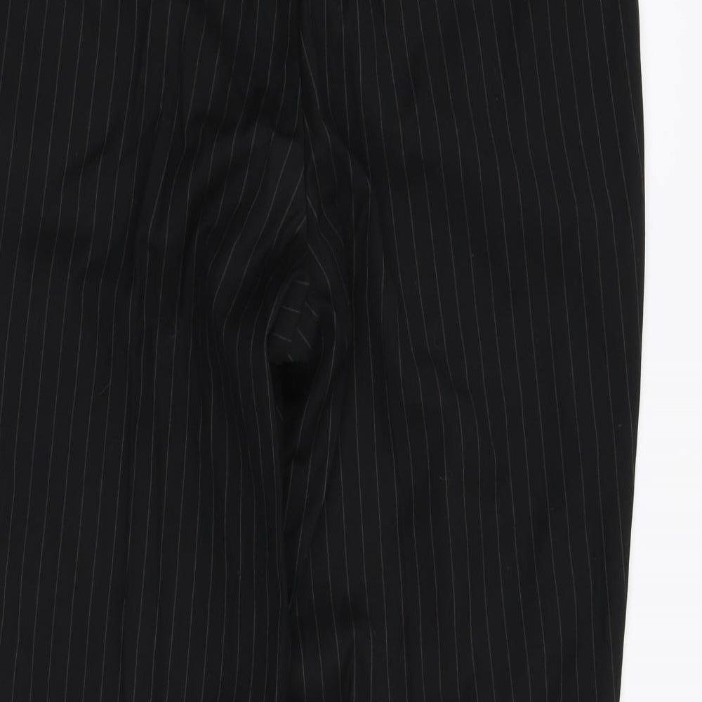 Henley & Knight Mens Black Trousers Size 32 L30 in