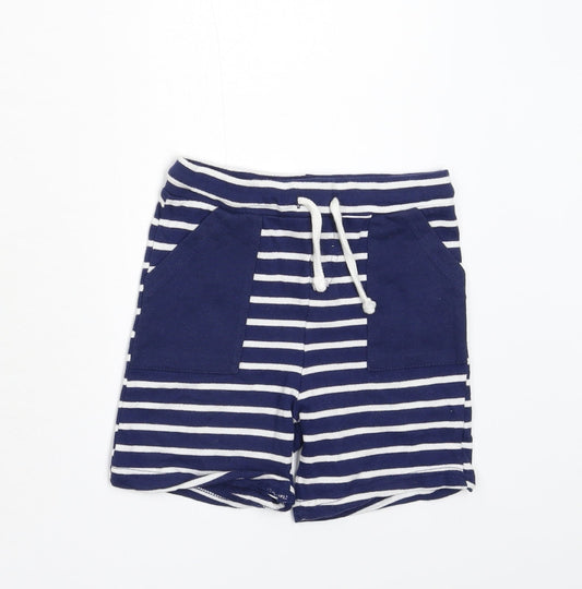 So Cute Girls Blue Striped Utility Shorts Size 2-3 Years