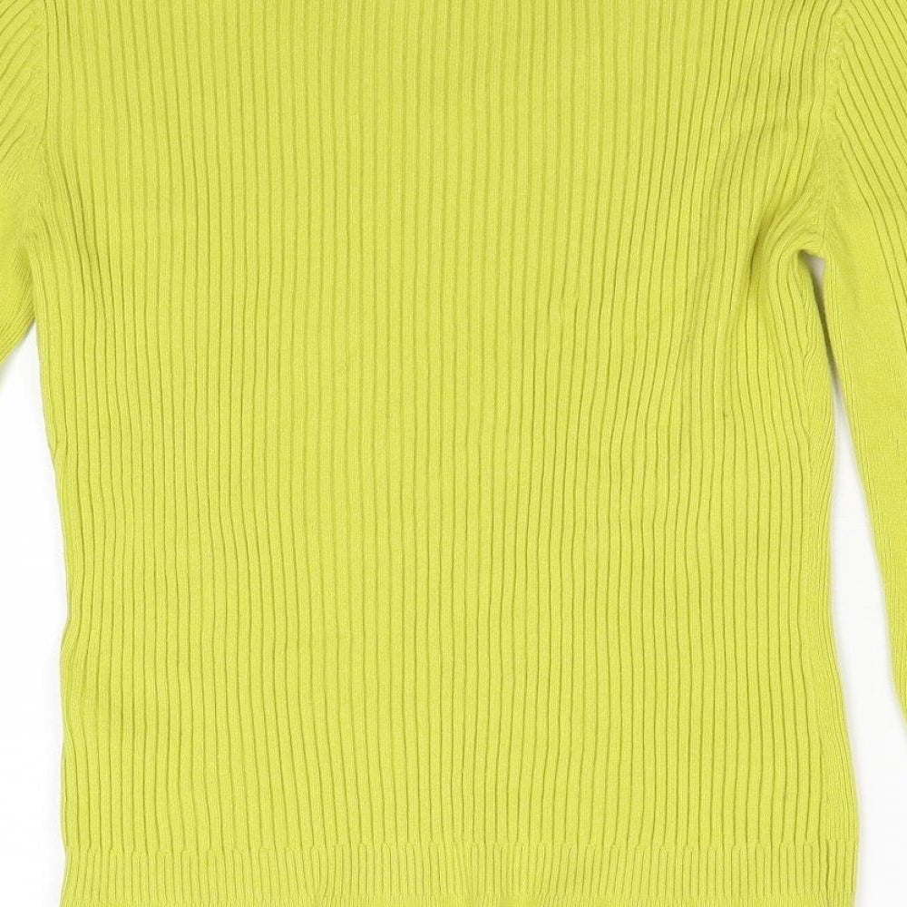 Debenhams Womens Yellow Pullover Jumper Size 12