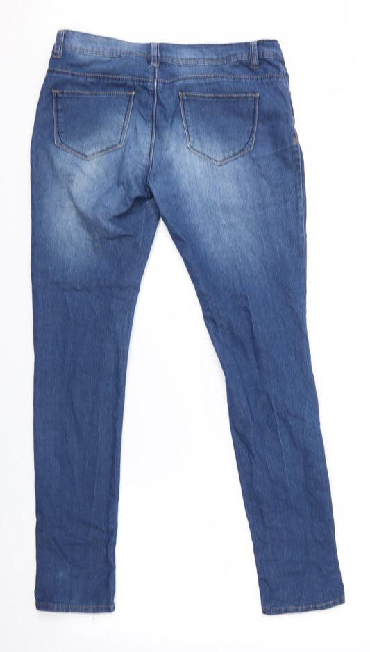 Denim Co Womens Blue Skinny Jeans Size 10 L31 in - Denim Co