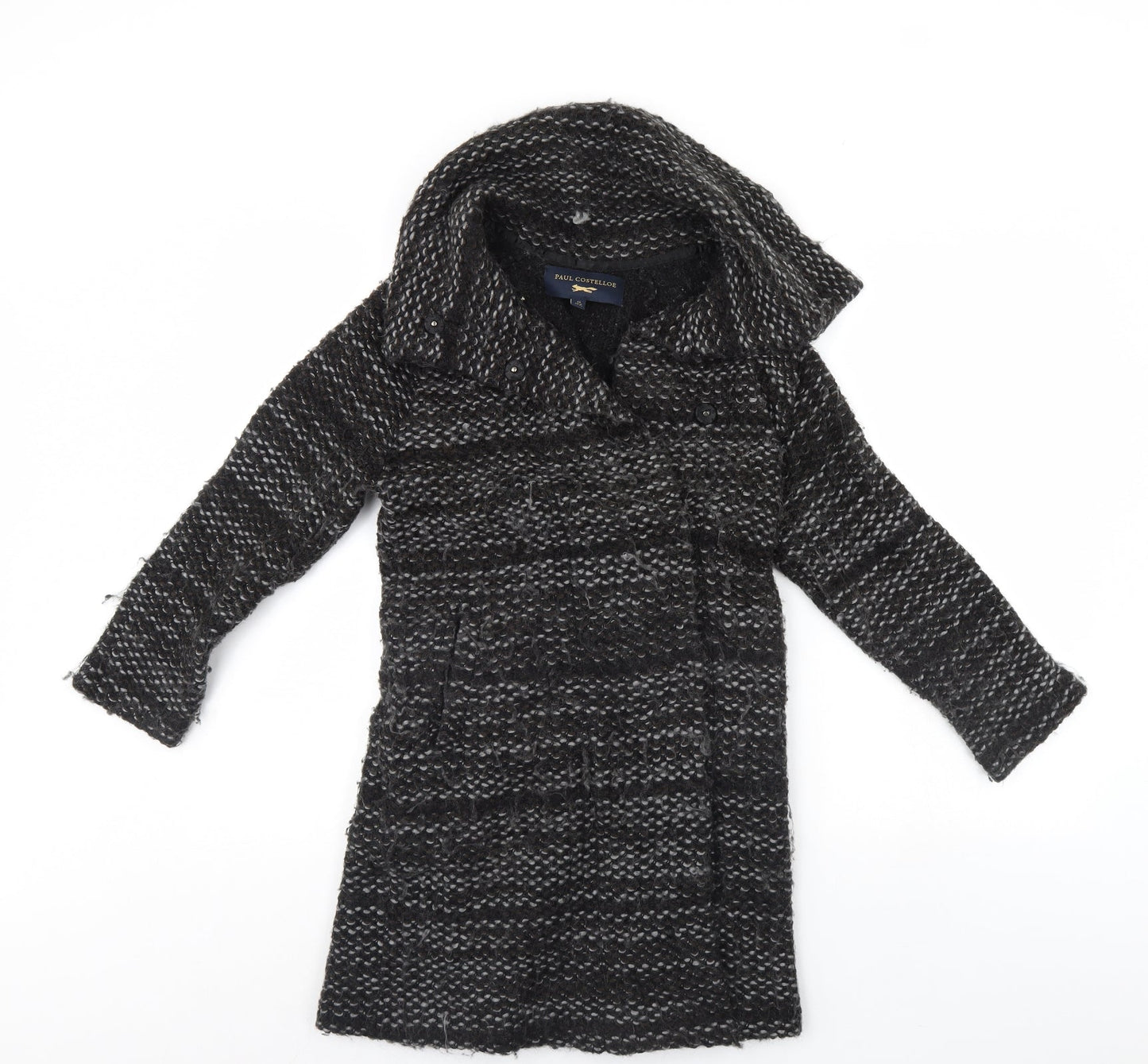 Paul Costelloe Womens Grey Jacket Coatigan Size 8