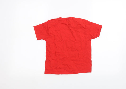 Fruit of the Loom Boys Red Basic T-Shirt Size 3-4 Years