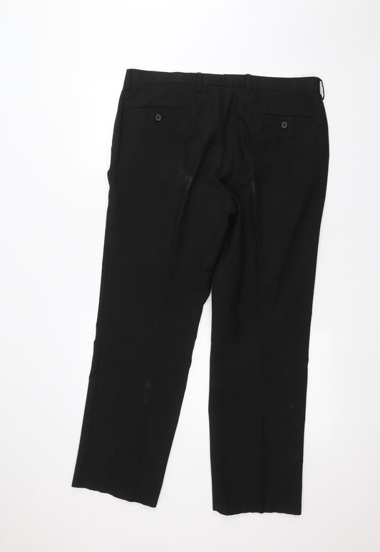 NEXT Mens Black Dress Pants Trousers Size 36 in L27 in